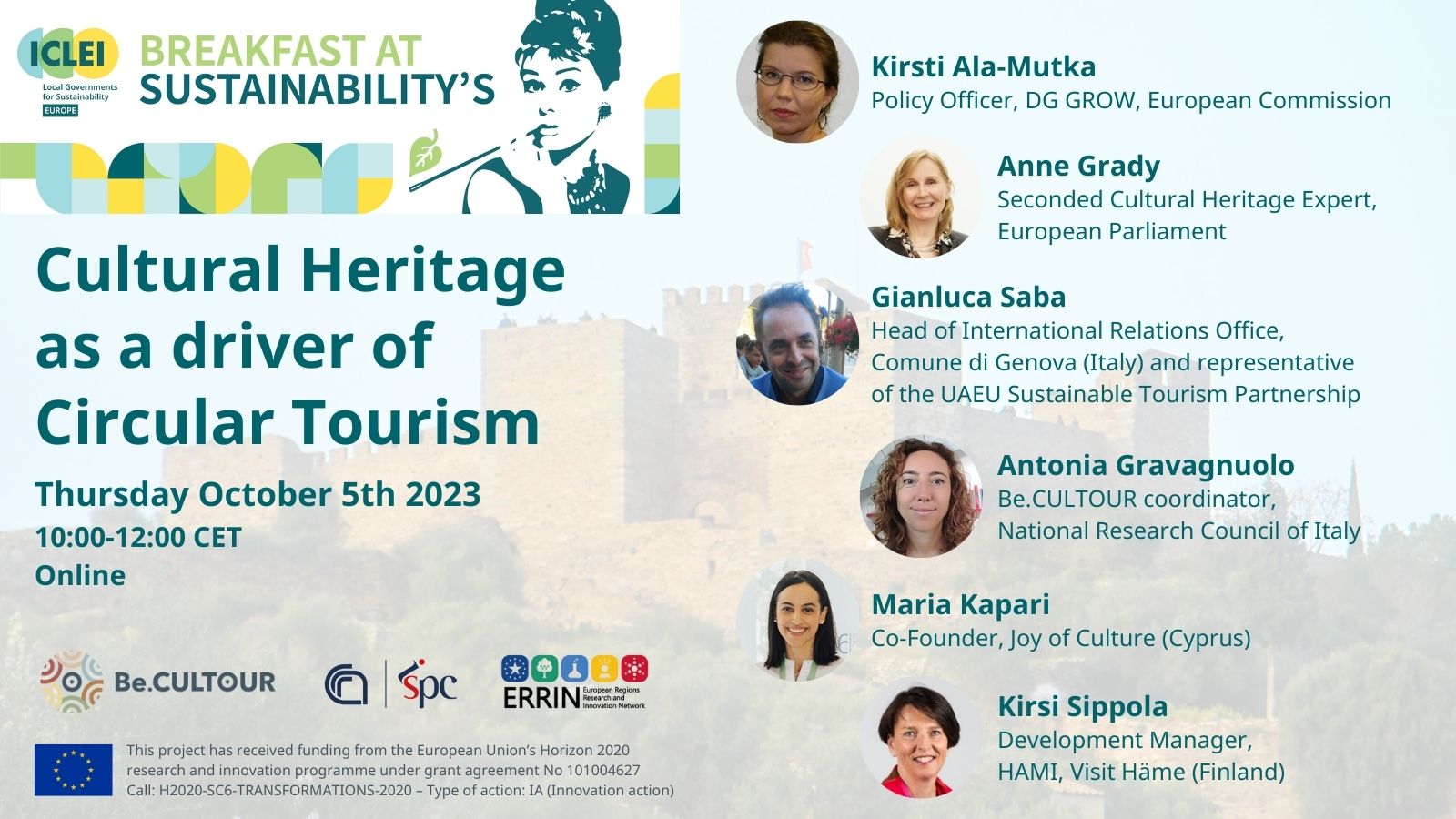 circular cultural tourism ICLEI event 5 october 2023